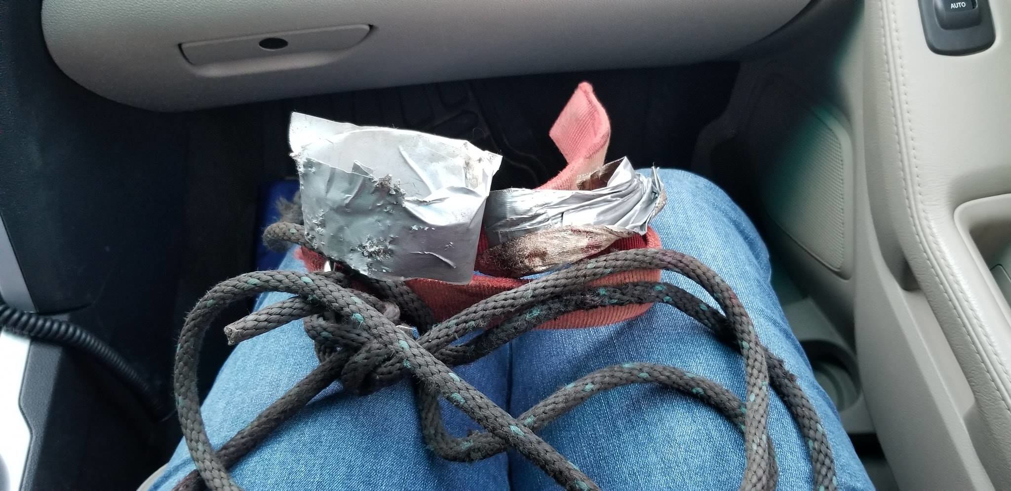 Tape, collar recovered from Faith the dog